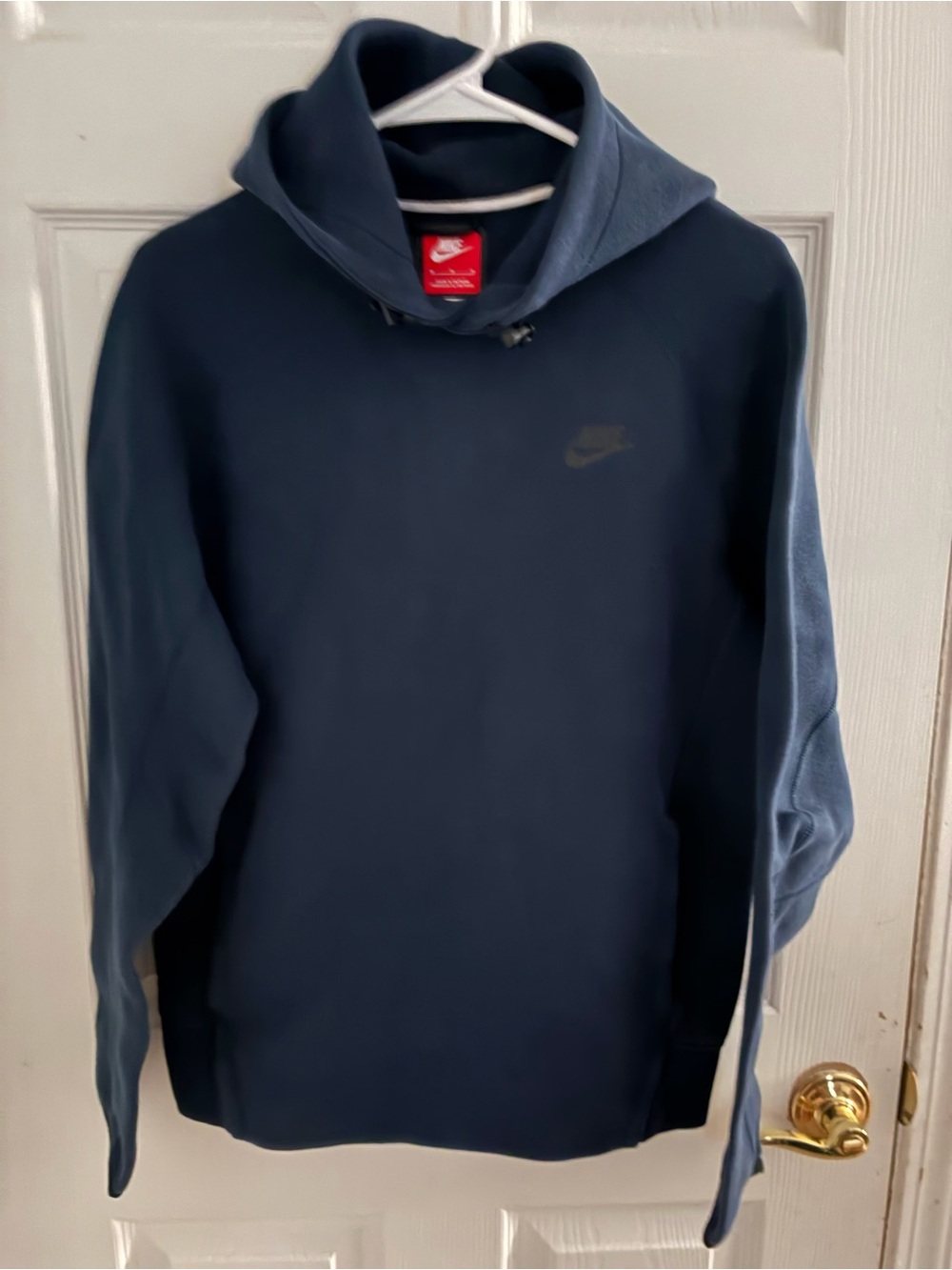 Nike Men's Dark Navy Hooded Pullover Sweatshirt